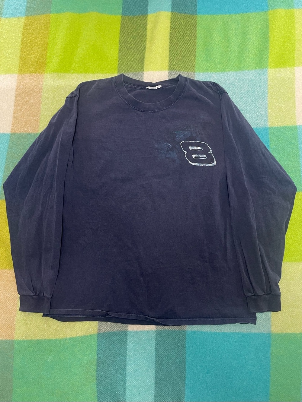 Vintage NASCAR Chase Long Sleeve Dale Earnhardt Jr #8 Tee Shirt